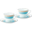 ノリタケ ハミングブルー ティー・コーヒー碗皿ペアセット 1645L/P94589 (個別送料込み価格) (-C6091-529-) | 内祝い ギフト 出産内...