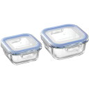 レッシュ 耐熱ガラス容器2Pセット ME-7395 (個別送料込み価格) (-C6127-599-) | 内祝い ギフト 出産内祝い 引き出物 結婚内祝い 快気...