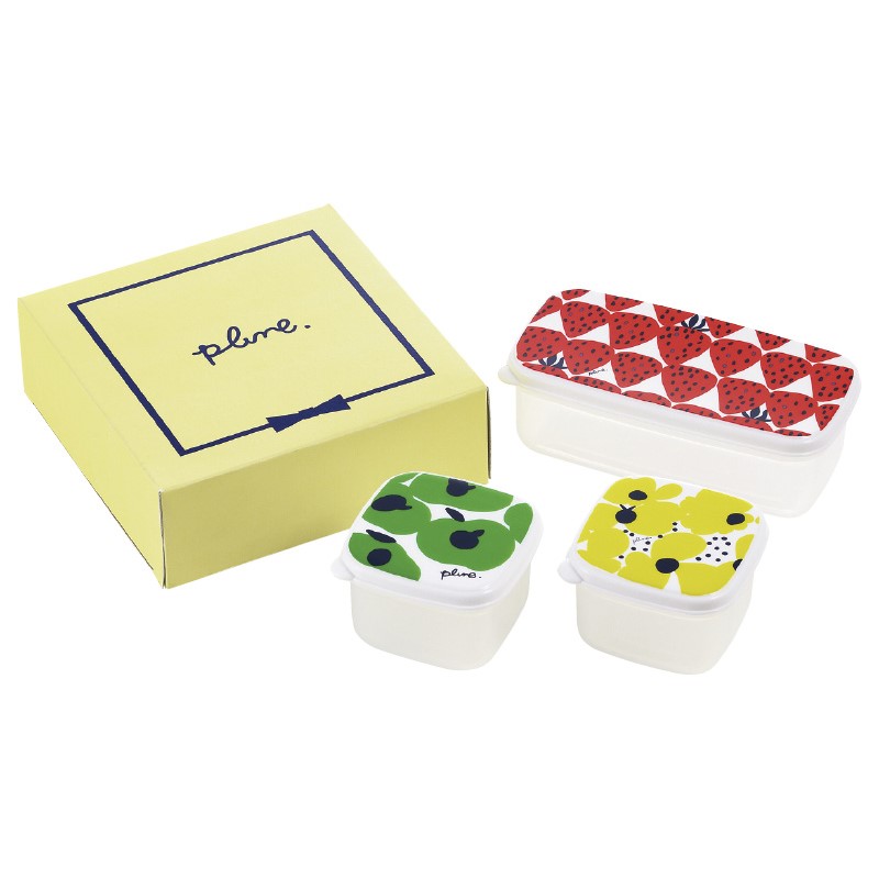 プルーン シール容器3点セット PL-111 (-C6128-519-) | 内祝い ギフト 出産内祝い 引き出物 結婚内祝い 快気祝い お返し 志