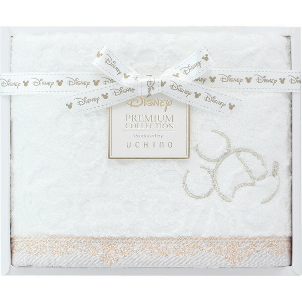 ディズニー プレミアム フェイスタオル ホワイト WF15876W (-0168-080-) | 内祝い ギフト 出産内祝い 引き出物 結婚内祝い 快気祝い お返し 志