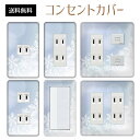 コンセントカバー スイッチカバー コンセントプレート スイッチプレート 雪 結晶 ウインター スノー 冬 パナソニック コスモ 1口 2口 3口 スイッチ用 5口 6口 対応 インテリア雑貨