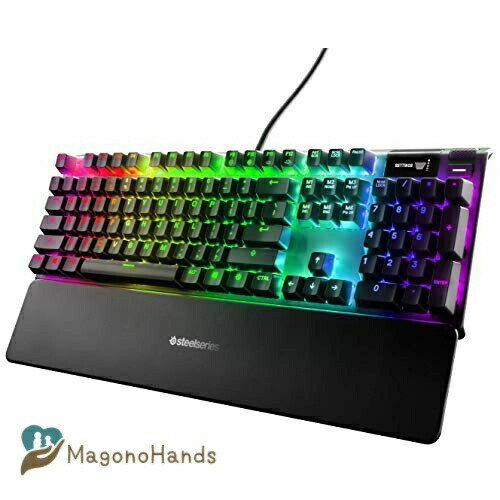 楽天MagonoHands【国内正規品】 SteelSeries 英語配列 ゲーミング キーボード Apex Pro US 磁気ホール効果センサー OmniPointスイッチ 有機EL ディスプレイ搭載