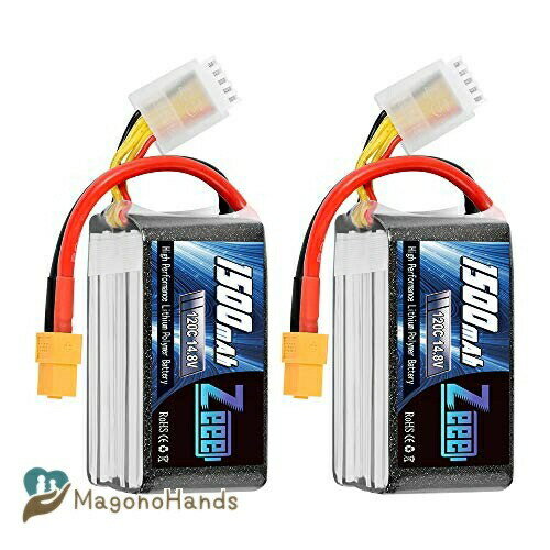  Zeee 14.8V 120C 1500mAh 4S lipo battery ݥХåƥ꡼ XT60ץ饰դ 饸Хåƥ꡼ FPV RCؤ RC ̵͵Ѥʤ 2ѥå