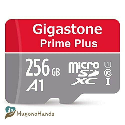 Gigastone Micro SD Card 256GB ޥSD եHD UHS-I A1 U1 95MB/S Full HD SDץ w/adapter