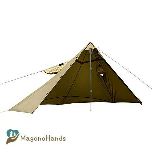 OneTigris TENTSFORMER ポンチョシェルター レインコート シェルターテント レインウェア 防風防水 防塵防雪 男女兼用 通勤通学 登山 キャンプ用(コヨーテブラウン)