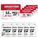 Gigastone まいくろsdカード 64GB 5個セット 4K UHD録画 MicroSD 64GB 5-Pack 5 SDアダプタ付 5 ミニ収納ケース付 UHS-I MicroSDXC U1 C10 95MB/S 高速 マイ