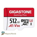 Gigastone microSD 512GB Nintendo Switch SDカード動作確認済 100MB/S 高速まいくろsdカード 512GB Full HD 4K UHD動画 UHS-I A1 U3 V30 C10