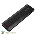 バッファロー SSD 外付け 500GB USB3.2Gen2 1000MB/S ポータブル コンパクト PS5/PS4対応(メーカー動作確認済) ブラック SSD-PH500U3-BC/N