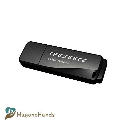 アルカナイト(ARCANITE) USBメモリ 512GB USB 3.1 超高速、最大読出速度400MB/s、最大書込速度200MB/s