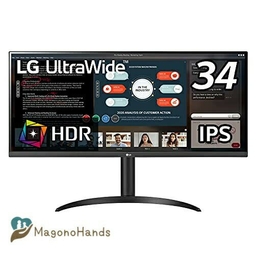 LG モニター ディスプレイ 34WP550-B 34インチ/21:9 ウルトラワイド(2560×1080)/HDR/IPS 非光沢/FreeSync/75Hz/HDMI×2/高さ調節/3年安心・無輝点保証