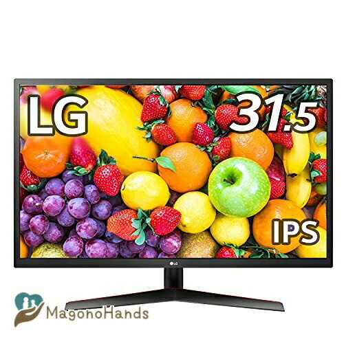 LG フレームレス モニター ディスプレイ 32MP60G-B 31.5インチ/フルHD/IPS/HDMI、DP、D-Sub/FreeSync/75Hz/1ms(MBR)/フリッカーセーフ、ブルーライト低減機能//3年安心・無輝点保証