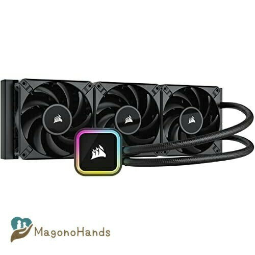 CORSAIR iCUE H150i RGB ELITE ⎮ CPU N[[ LCA}U[{[hΉ 120mmt@ 360mmWG[^[ CW-9060060-WW