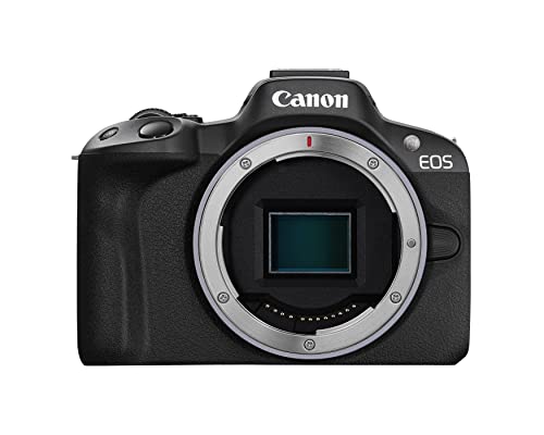 キヤノン Canon ミラーレス一眼ビデオログカメラ EOS R50 本体のみ/ブラック RFマウント 24.2MP 4K動画 DIGIC X 画像プロセッサー 被写体検知&トラッキング コンパクト スマホ接続 コンテンツクリエーター