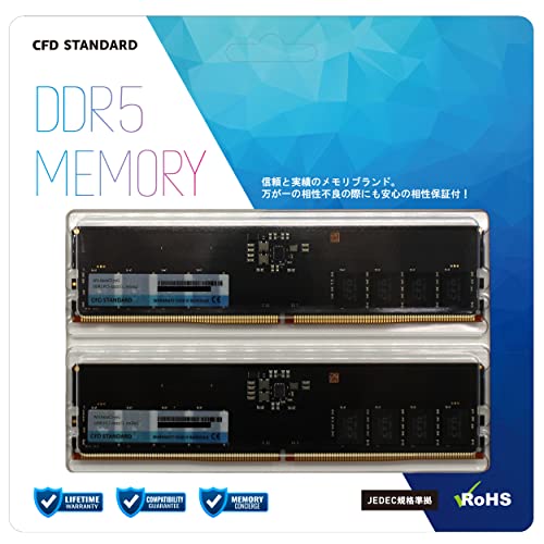 V[EGtEf[̔ CFD̔ CFD Standard fXNgbvp  DDR5 4800 (PC5-38400) 16GB~2 288pin DIMM ۏ W5U4800CS-16G