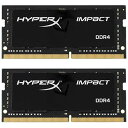 キングストン Kingston ノートPC用メモリ DDR4 3200MHz 16GBx2枚 HyperX Impact CL20 1.2V Unbuffered SODIMM HX432S20IB2K2/32