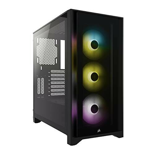 CORSAIR iCUE 4000X RGB KX~h^[ ATX PCP[X ubN CC-9011204-WW CS7977