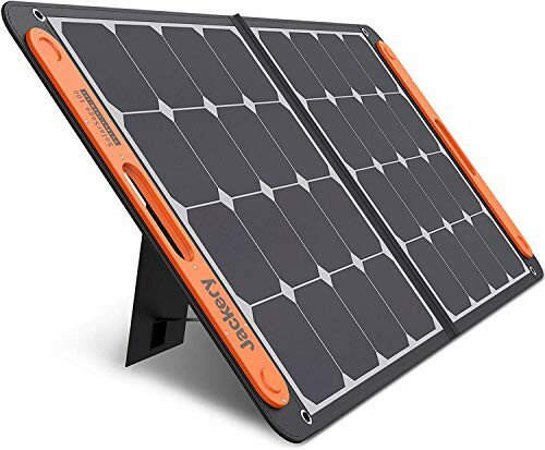 Jackery SolarSaga 100 ソーラーパネル 100W ETFE ソーラーチャージャー折りたたみ式 DC出力 DCポータブル電源充電器 USB出力 スマホやタブレット 充電可能 高変換効率 超薄型 軽量 コンパクト 単結晶