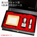 【送料無料】法人印鑑2本用印鑑ケース 捺印マット付き 本牛革 はんこケース ハンコケース 牛革 印鑑入れ 会社印鑑ケース 化粧ケース 対応 16.5mm~24.0mm用 プレゼント 御祝【セットケース・印鑑2本用+アドレス】宅急便発送