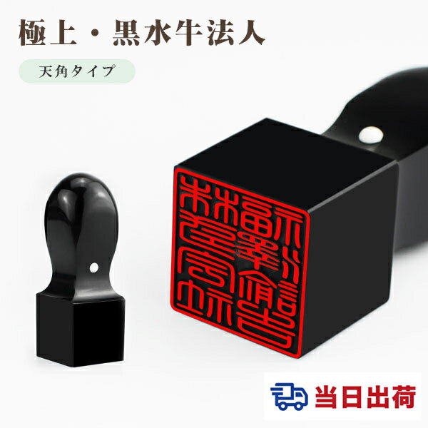 あす楽黒水牛印鑑&nbsp;&nbsp;【送料無料】&nbsp;&nbsp;【10年保証】 ベトナムに生息する水牛の角。芯持極上材。 ●印鑑サイズ 21mm角×長さ60mm（法人角おすすめ） 24mm角×長さ60mm（法人角おすすめ） ●配送方法 この商品は、無料宅急便にて発送いたします。 ●保証 お客様が当店にてお買い上げいただいた印鑑は、ご購入日より、10年以内であれば、無料で彫り直しをいたします。（送料は往復分ご負担ください。）　　　 　　