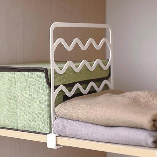 衣類収納アイデアクローゼット仕切り板収納棚ブックスタンドネクタイマフラー送料無料