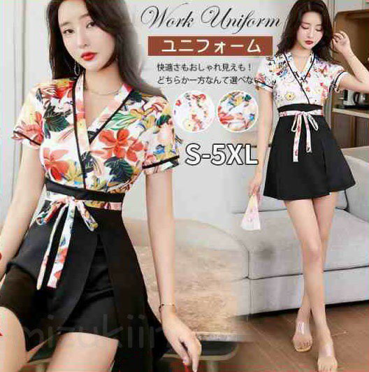 エステユニフォームサロン通勤レディース女性制服おしゃれ半袖ワンピースキュロットネイル美容歯科衛生..