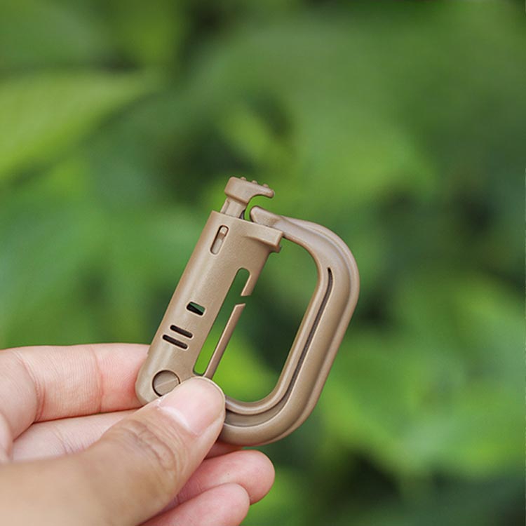 D型カラビナ カラビナキーリング D型 プラスチック製 Dリング カラビナ環 プラスチックカラビナ カラビナキーホルダー 10個セット カラビナキーチェーン ミリタリー サバイバルゲーム サバゲ アウトドア 10個セット カラビナ アウトドア用品 キャンプ用品 maguro-beya-10026921 MONONOKE SHOP サンプル画像3