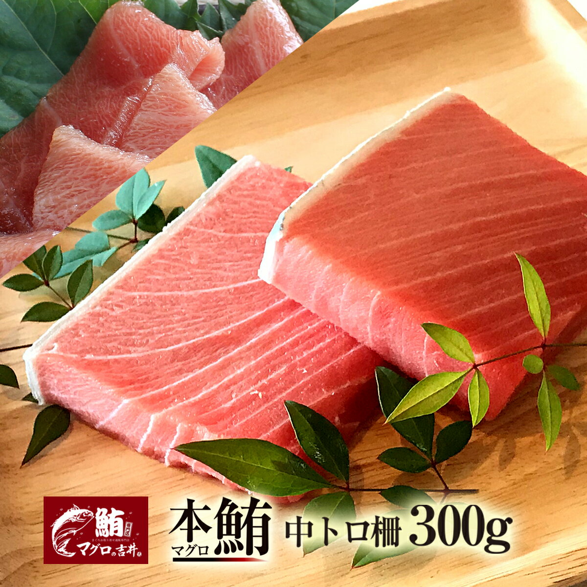 本鮪 中トロ ブロック 300g 刺身 極上の旨味が味わえます！ 解凍レシピ付 海鮮 ギフト プレゼント マグロ 鮪 おつまみ ごちそう 海鮮丼 寿司 手巻き寿司 御祝 内祝 誕生日 まぐろ 中とろ 柵 gd63