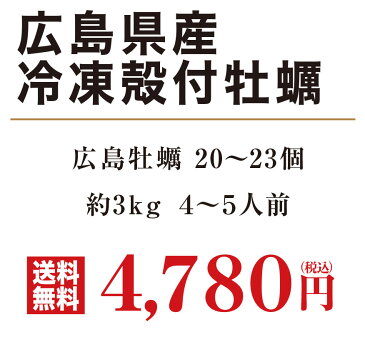 送料無料 殻付き 冷凍 牡蠣 広島県産 特大LLサイズ 3kg 約20〜23個入 4〜5人前 キャンプ 海鮮 バーベキュー BBQ カンカン焼き 追加用として人気 カンカンは付いてません gd139