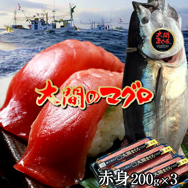 マグロ 大間 漁港直送 赤身 600g（200g×3サク）刺身 青森県大間産 大間のまぐろ 天然 本マグロ 産地解体直売［父の日 ギフト プレゼント］