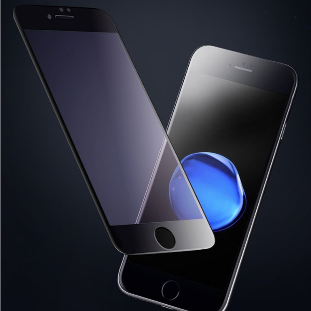 液晶保護フィルム フレーム付き ホワイト フチあり 強化ガラス ガラス 保護フィルム 液晶フィルム ガラスフィルム 液晶 画面 保護 フィルム シール 全面 全画面 iPhone スマホ iPhone7 iPhone8 iPhoneSE 第2世代