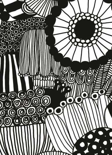 【特大サイズ】marimekko（マリメッコ）・コットン生地Siirtolapuutarha（シールト...