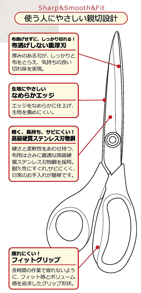 布用ステンレスハサミ(210mm)