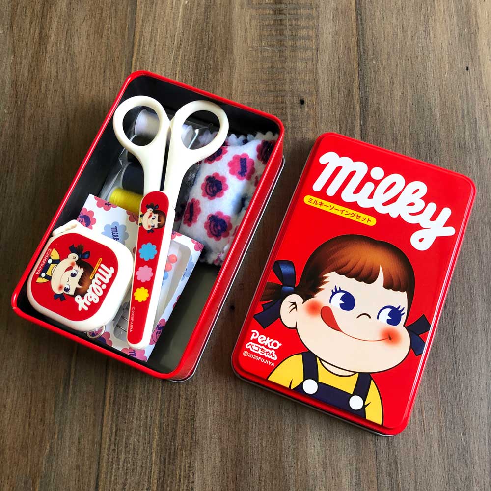 ミルキー ペコちゃん ソーイングセット 缶入り milky SS-1805のサムネイル