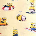 ミニオンズ マリンスポーツ プレミアムコットンシーチング生地＜minions＞(ミニオンズ)パステルイエロー B&B FABRICS 怪盗グルー 1130-1103-200