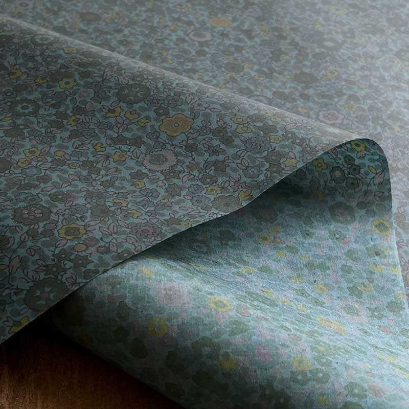 LIBERTYリバティプリント 国産つや消しラミネート(ビニールコーティング生地)＜Keiko＞(ケイコ)【グリーン】MATLAMI3630274-J12C 3