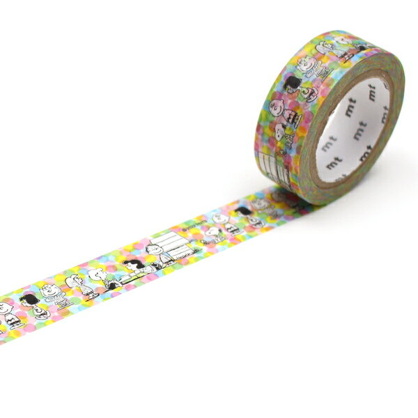 マスキングテープ（15mm×7m） mt スヌーピー Peanuts(憩い)【MTPNUT09】カモ井加工紙 マステ