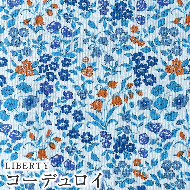 LIBERTYリバティプリント コーデュロイ(コール天)生地＜Lilibet＞(リリベット)3632218L133-J22C