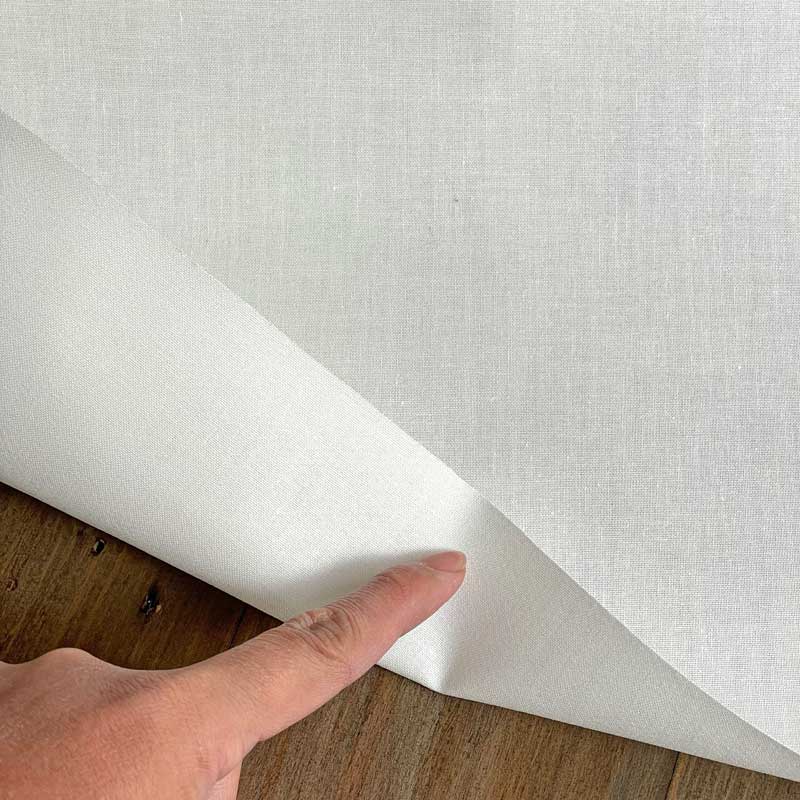 らくに貼れるプレシオン芯地 こちこちらくはり 中厚〜厚手 ハードタイプ 洗濯可能 アイロン接着芯 オフホワイト RH-004