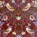moda fabrics(_Et@ubNX)William Morris EBAX IbNX~l[gnStrawberry Thief(Xgx[XB[t)D_DAMASK RED(_}XNbh)LAMI-8176-47T