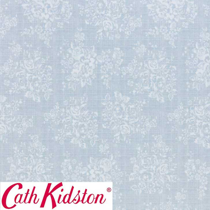 Cath Kidston キャスキッドソン 生地 コットンファブリック＜Washed Rose Grey＞(ウォッシュドローズグレー)WASHED-ROSE-GREY