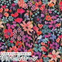 【エントリーでP19倍】LIBERTYリバティプリント 国産リヨセルローン生地(エターナル)<Dreams of Summer>(ドリームスオブサマー)【パープル系】36301126CS