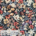 【エントリーでP19倍】LIBERTYリバティプリント 国産リヨセルローン生地(エターナル)<Dreams of Summer>(ドリームスオブサマー)【ブラック地】36301126ZS