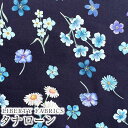 LIBERTYリバティプリント 国産タナローン生地＜Flora Primavera＞(フローラプリマヴェーラ)【ネイビー地】3633226-23B《2023AW A LIBERTY ODYSSEY》