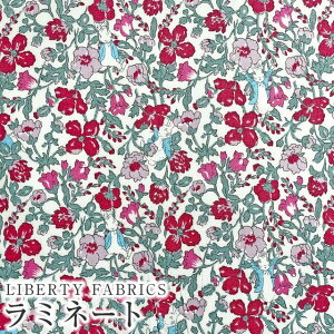 ピーターラビット(TM)×リバティファブリックス 国産つや消しラミネート(ビニールコーティング生地)<Peter Meadow>(ピーター・メドゥ)【ワインレッド】MATLAMI-DC32969-J23F