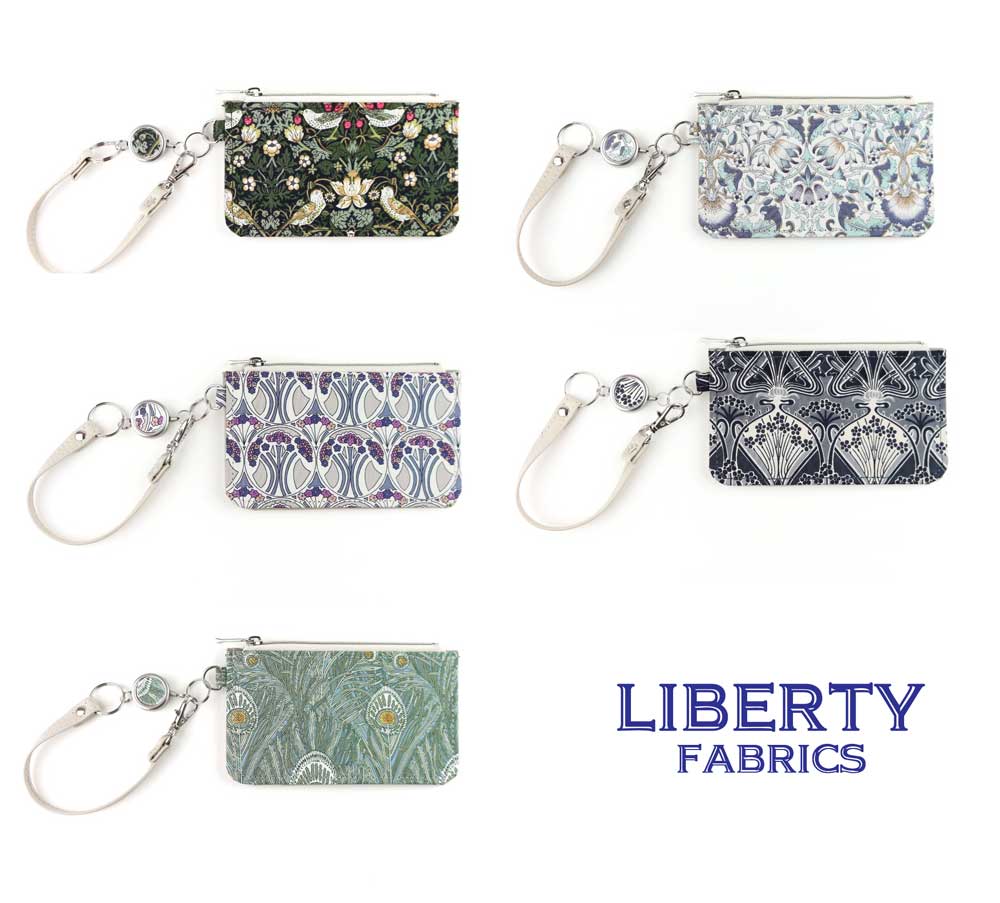 LIBERTYリバティプリントを使ったパスケースウォレット 財布(ストロベリーシーフ・ロデン・マウベリーナ・アイアンシ・クイーンヘラ)PassCaseWallet