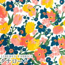 LIBERTY FABRICS リバティプリント イタリア製タナローン生地<Mariana's Bouquet>(マリアナズ・ブーケ)【ピンク×イエロー】《2025SS RETOLD 150TH ANNIVERSARY COLLECTION》3635131-25CU