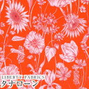 LIBERTY FABRICS リバティプリント イタリア製タナローン生地<Mono Muse>(モノ・ミューズ)【レッド地】《2025SS RETOLD 150TH ANNIVERSARY COLLECTION》3635162-25AU