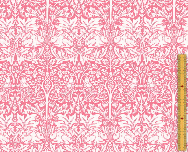 Other - moda fabrics(モダ・ファブリックス)William Morris ウィリアムモリス シーチング生地＜Brother Rabbit＞(ブラザーラビット)＜PINK(ピンク)＞8211-33
