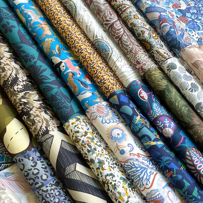 LIBERTYリバティプリント 国産タナローン生地・メンズ向けおすすめカットクロスセット5枚入り L-MENS