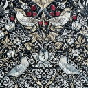 【BEST OF MORRISキルティング】moda fabrics(モダ ファブリックス)William Morris ウィリアムモリス シーチングキルティング生地＜Strawberry Thief＞(ストロベリースィーフ)いちご泥棒＜BLUE WHITE(ブルー＆ホワイト)＞8176-56Q